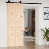 Vidaxl Sliding Porte 80x1.8x214 cm Pine solide