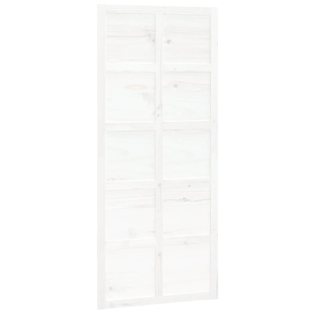 Puerta corredera de Vidaxl 90x1.8x214 cm de pino sólido blanco