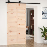 Vidaxl Porte coulissante 100x1.8x214 cm Pine solide