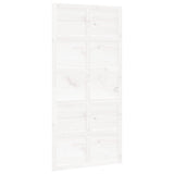 Vidaxl Porte coulissante 100x1.8x214 cm Pine solide blanc