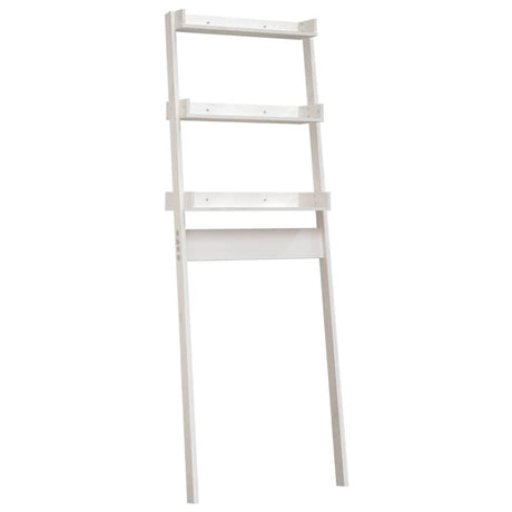 Vidaxx étagère de toilette 63,5x32x179 cm bois de pin massif blanc