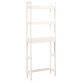 Vidaxx étagère de toilette 63x26x171 cm bois de pin massif blanc