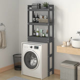 Vidaxx étagère de toilette 63x26x171 cm bois de pin massif gris