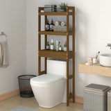 Vidaxl toiletstativ 63x26x171 cm Solid fyrretræbrun