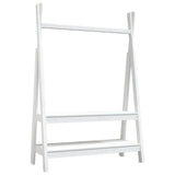 Vidaxx portant à vêtements 100x45,5x150 cm bois de pin massif blanc