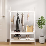 Vidaxx portant à vêtements 100x45,5x150 cm bois de pin massif blanc