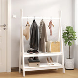 Vidaxx portant à vêtements 100x45,5x150 cm bois de pin massif blanc