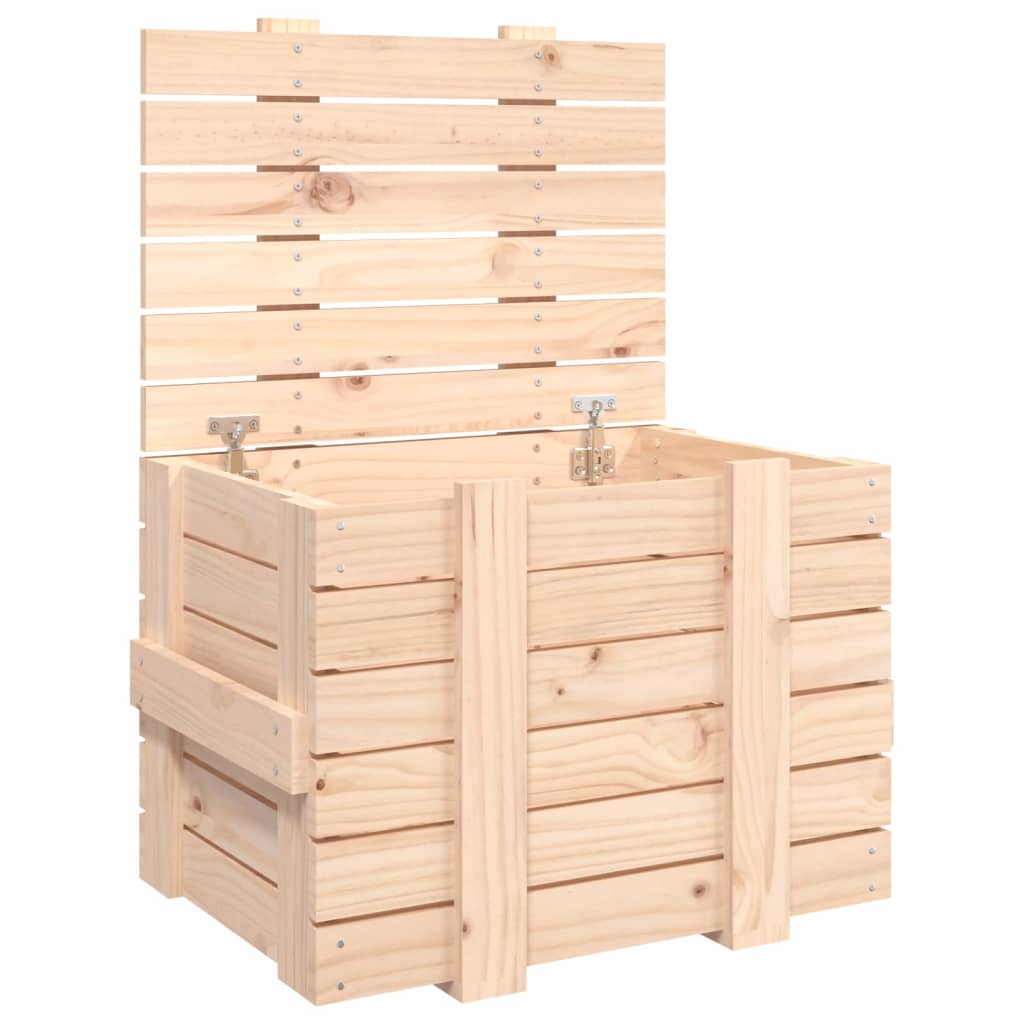 Vidaxx boîte de rangement 58x40,5x42 cm bois de pin massif
