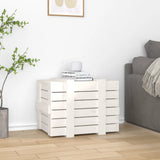 Vidaxx boîte de rangement 58x40,5x42 cm bois de pin massif blanc