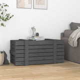 Vidaxl Storage box 91x40.5x42 cm Solid pine Gray