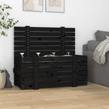 Vidaxx boîte de rangement 91x40,5x42 cm bois de pin massif noir