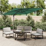 Vidaxl zweefparasol met aluminium paal 300x300 cm groen