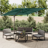 Vidaxl zweefparasol met dubbel dak 300x300 cm groen