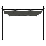 Pergola VidaXL avec toit extensible 295x292x230 anthracite