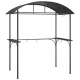 Vidaxl BarbecuePavilion med sidetavler 220x115x230 cm stål Antracitt