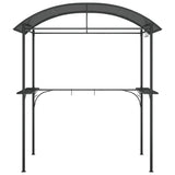 Vidaxl BarbecuePavilion med sidetavler 220x115x230 cm stål Antracitt