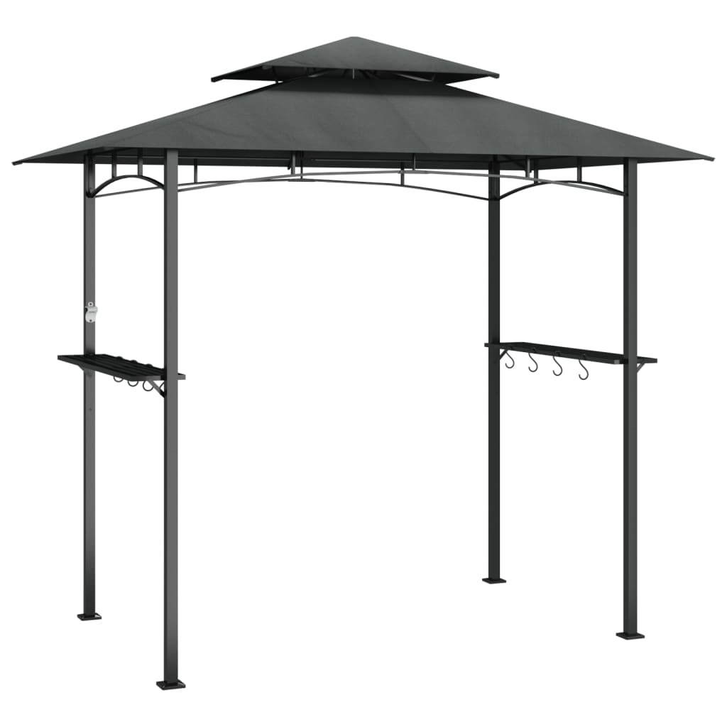 Vidaxx auvent pour barbecue 240x150x243 cm acier anthracite
