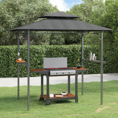 Vidaxx auvent pour barbecue 240x150x243 cm acier anthracite