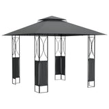 Tonnelle Vidaxx avec toit 300x300x270 cm acier anthracite