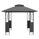 Tonnelle Vidaxx avec toit 300x300x270 cm acier anthracite