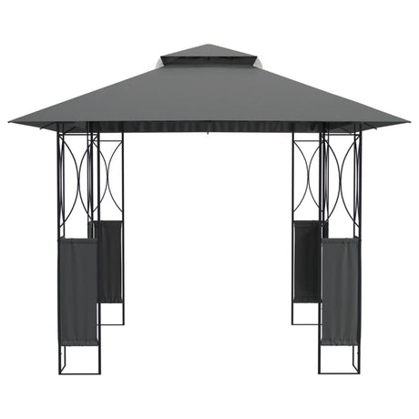 Tonnelle Vidaxx avec toit 300x300x270 cm acier anthracite