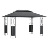 Tonnelle Vidaxx avec toit 400x300x270 cm acier anthracite