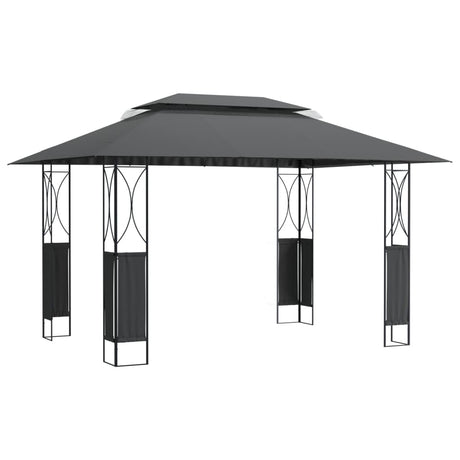 Tonnelle Vidaxx avec toit 400x300x270 cm acier anthracite