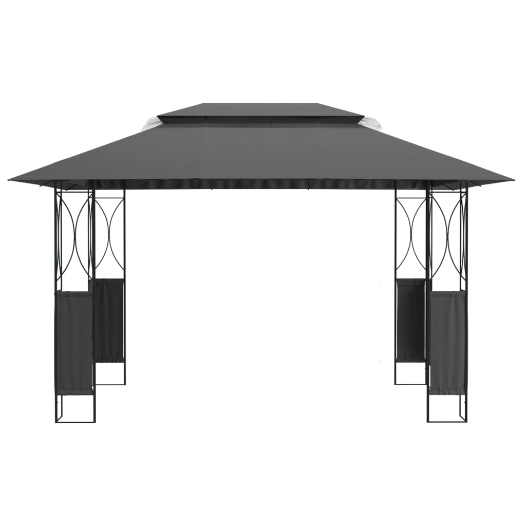 Tonnelle Vidaxx avec toit 400x300x270 cm acier anthracite