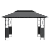 Tonnelle Vidaxx avec toit 400x300x270 cm acier anthracite