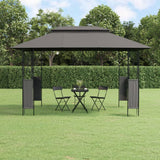 Tonnelle Vidaxx avec toit 400x300x270 cm acier anthracite