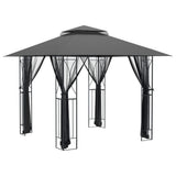 Gazebo Vidaxx avec parois latérales 300x300x270 cm acier anthracite