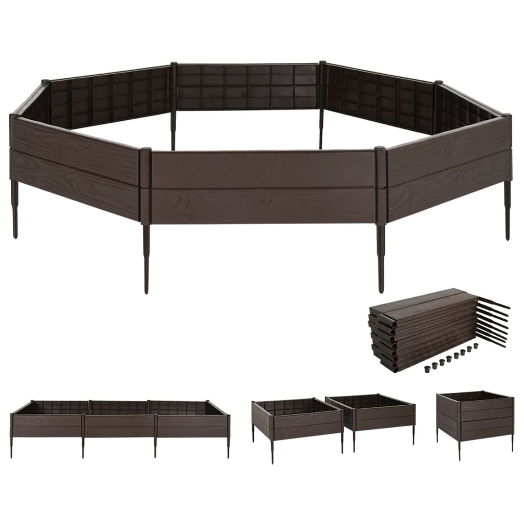 Vidaxx jardinière surélevée 120x120x20 cm polypropylène