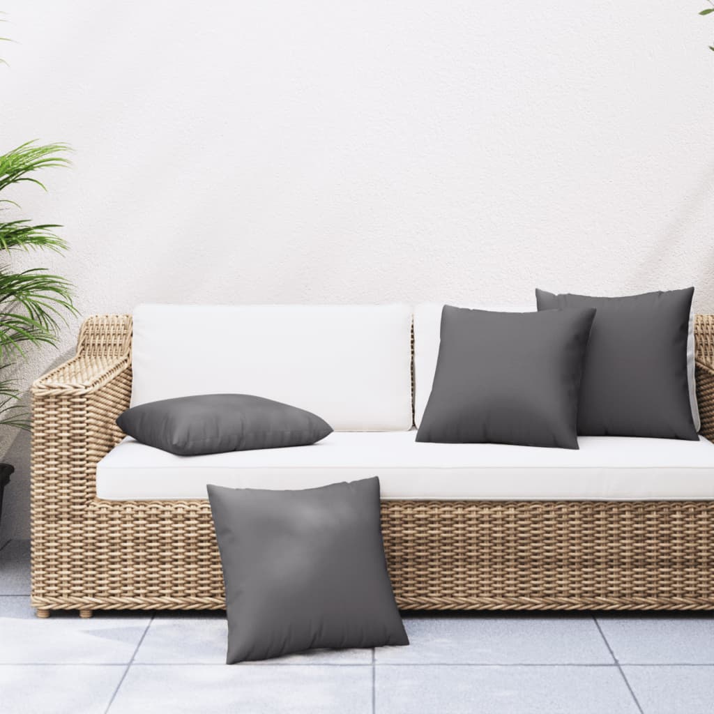 Vidaxx coussins de canapé 4 pcs 40x40 cm tissu anthracite