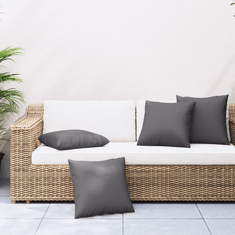Vidaxx coussins de canapé 4 pcs 40x40 cm tissu anthracite