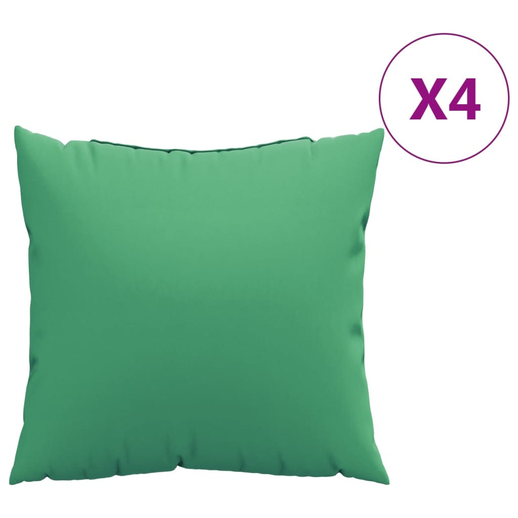 Vidaxl soffa kuddar 4 st 40x40 cm tyggrönt