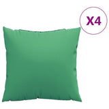 VidaXL Coussins de canapé 4 pcs 40x40 cm tissu vert