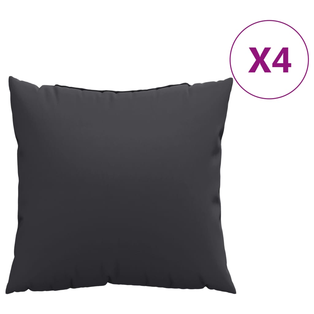 Vidaxl soffa kuddar 4 st 40x40 cm tyg svart