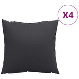 Vidaxx coussins de canapé 4 pcs 40x40 cm tissu noir