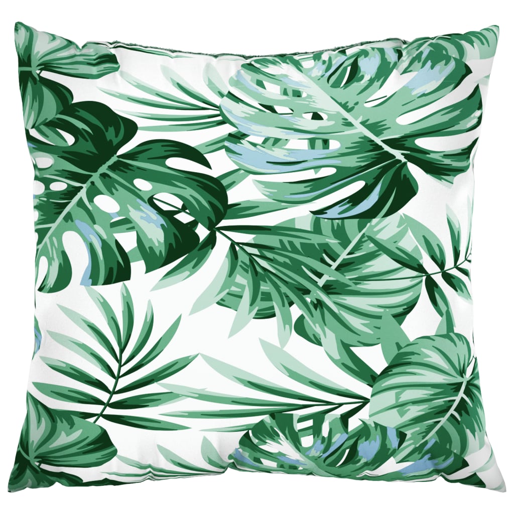 VidaXL coussins de canapé 4 pcs motif feuille 40x40 cm tissu