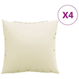 Vidaxx coussins de canapé 4 pcs 50x50 cm tissu couleur crème