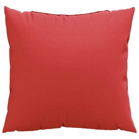 VidaXL coussins de canapé 4 pcs 50x50 cm tissu rouge