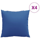 Vidaxx coussins de canapé 4 pcs 50x50 cm tissu bleu royal