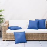 Vidaxx coussins de canapé 4 pcs 50x50 cm tissu bleu royal