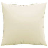 Vidaxx coussins de canapé 4 pcs 60x60 cm tissu couleur crème