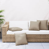 VidaXL coussins de canapé 4 pcs 60x60 cm tissu taupe