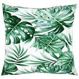 Vidaxl bankkussens 4 st bladpatroon 60x60 cm stof