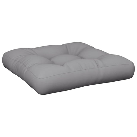 VidaXL coussin de palette 50x50x12 cm tissu gris
