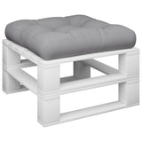 VidaXL coussin de palette 50x50x12 cm tissu gris