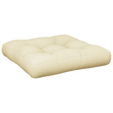 VidaXL coussin de palette 50x50x12 cm tissu couleur crème