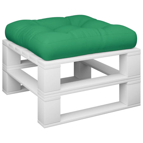 VidaXL coussin de palette 50x50x12 cm tissu vert